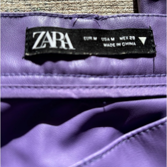 🔥ZARA FAUX LEATHER PANTS - Picture 6 of 10